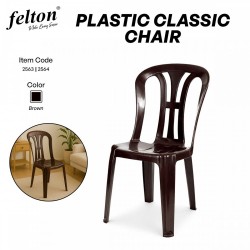 Felton #FCA3328 / #FCA3366 Plastic Classic Chair 2563/2564 - Brown