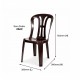 Felton #FCA3328 / #FCA3366 Plastic Classic Chair 2563/2564 - Brown Felton #FCA3328 / #FCA3366 Plastic Classic Chair 2563/2564 - Brown