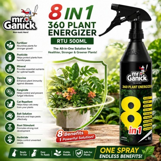 Mr Ganick LF-8329 8 in 1 360 Plant Energizer RTU 500ML Mr Ganick LF-8329 8 in 1 360 Plant Energizer RTU 500ML