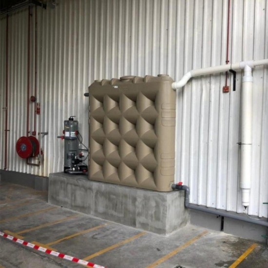 Weida Rejang Series 1200 Rainwater Harvesting PE Tank 2025MM (L) x 400MM (W) x 2010MM (H) 1200L - Beige Weida Rejang Series 1200 Rainwater Harvesting PE Tank 2025MM (L) x 400MM (W) x 2010MM (H) 1200L - Beige