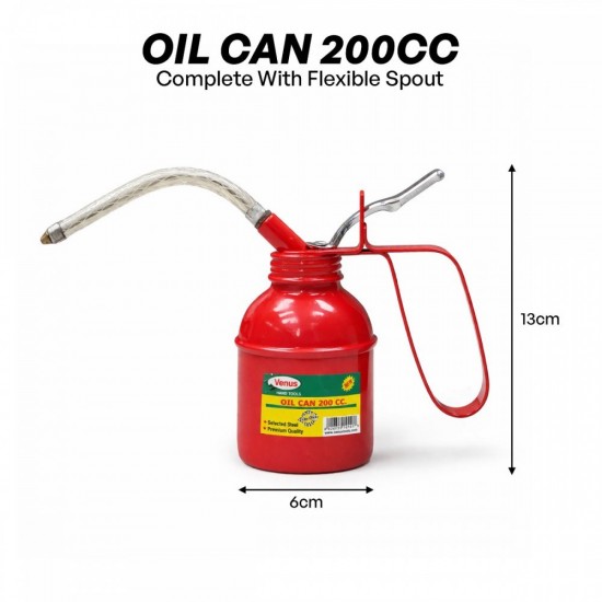 Venus Oil Can C/W Flexible Spout 200CC/ 300CC/ 500CC Venus Oil Can C/W Flexible Spout 200CC/ 300CC/ 500CC