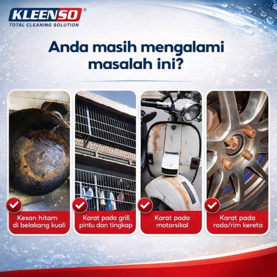 Kleenso Stainless Steel Rust Remover 200G Kleenso Stainless Steel Rust Remover 200G