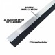 Home Store Door Bottom Seal PVC/Aluminium with Rubber/Brush 1Meter (L) Brown/Aluminium (1PC)