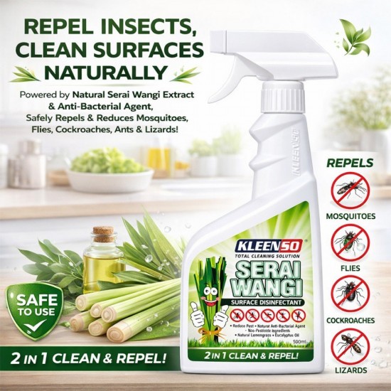 Kleenso Serai Wangi Surface Disinfectant 500ML Kleenso Serai Wangi Surface Disinfectant 500ML