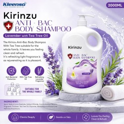 Kleenso Kirinzu Anti-Bac Body Shampoo 2000ML - Lavender Kleenso Kirinzu Anti-Bac Body Shampoo 2000ML - Lavender