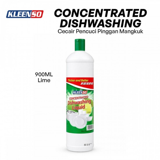 Kleenso Concentrated Dishwashing Liquid 900ML - Lime Kleenso Concentrated Dishwashing Liquid 900ML - Lime