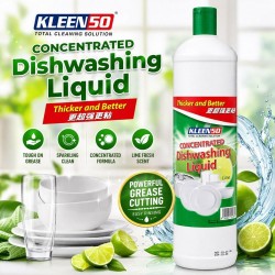 Kleenso Concentrated Dishwashing Liquid 900ML - Lime
