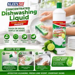 Kleenso Concentrated Dishwashing Liquid 900ML - Lime Kleenso Concentrated Dishwashing Liquid 900ML - Lime
