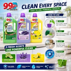 Kleenso Floor Cleaner Kill Germs Cleaner With Benzakonium 2.2L - Serai Wangi, Lavender, Lemon Kleenso Floor Cleaner Kill Germs Cleaner With Benzakonium 2.2L - Serai Wangi, Lavender, Lemon