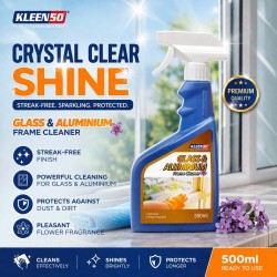 Kleenso Anti-Dust Glass & Aluminium Frame Cleaner 500ML