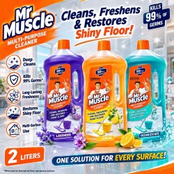 Mr Muscle Multi-Purpose Cleaner 2L - Lavender / Lemon / Ocean Escape