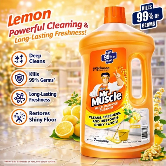 Mr Muscle Multi-Purpose Cleaner 2L - Lavender / Lemon / Ocean Escape Mr Muscle Multi-Purpose Cleaner 2L - Lavender / Lemon / Ocean Escape