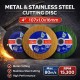 [1PC] LZ Metal & Stainless Steel Cutting Disc 4" 107MM (D) x 1.0MM (T) x 16MM (BD) - Black / Yellow / Green