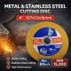 [1PC] LZ Metal & Stainless Steel Cutting Disc 4" 107MM (D) x 1.0MM (T) x 16MM (BD) - Black / Yellow / Green