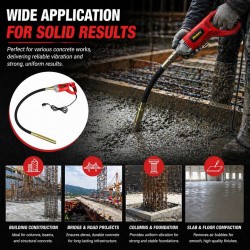 Akoda AK-VM1300W Portable Concrete Vibrator Motor 1300W C/W Vibrator Shaft 35MM (HD) x 1.5M (L) Akoda AK-VM1300W Portable Concrete Vibrator Motor 1300W C/W Vibrator Shaft 35MM (HD) x 1.5M (L)