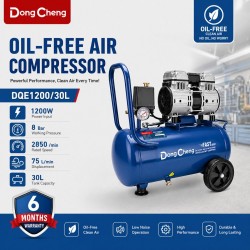DongCheng DQE1200/30L Oil-Free Air Compressor 30L 1200W
