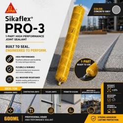 Sika Sikaflex® PRO-3 1-Part High Performance Joint Sealant 600ML - Concrete Grey/White