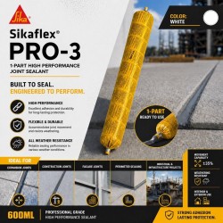 Sika Sikaflex® PRO-3 1-Part High Performance Joint Sealant 600ML - Concrete Grey/White Sika Sikaflex® PRO-3 1-Part High Performance Joint Sealant 600ML - Concrete Grey/White