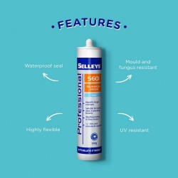 Selleys S601 Neutral Silicone Sealant 300G - Black / Clear / White