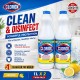 Clorox Cleaning & Disinfecting Bleach 1L x 2 Twin Pack - Original/Lemon Clorox Cleaning & Disinfecting Bleach 1L x 2 Twin Pack - Original/Lemon