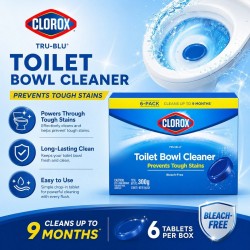 Clorox Tru-Blu Tablet Toilet Bowl Cleaner 300G - 6PCS/BOX