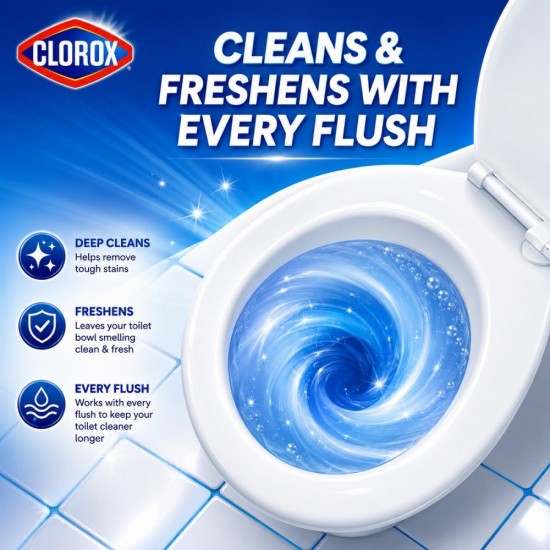 Clorox Tru-Blu Tablet Toilet Bowl Cleaner 300G - 6PCS/BOX Clorox Tru-Blu Tablet Toilet Bowl Cleaner 300G - 6PCS/BOX