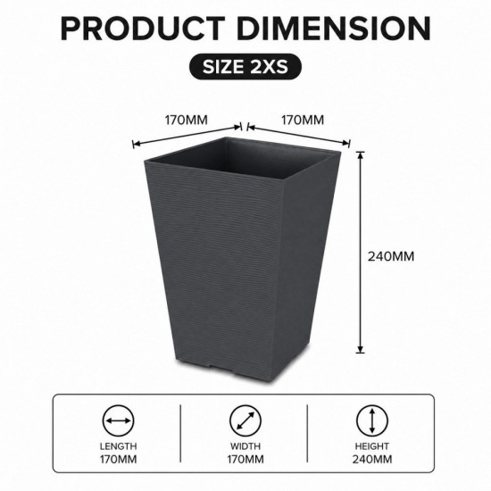 Felton Sylvan Foliage Square Flower Pot Series | Pasu Bunga Felton Sylvan Foliage Square Flower Pot Series | Pasu Bunga