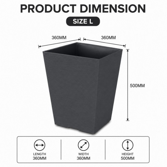 Felton Sylvan Foliage Square Flower Pot Series | Pasu Bunga Felton Sylvan Foliage Square Flower Pot Series | Pasu Bunga