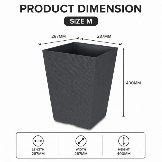 Felton Sylvan Foliage Square Flower Pot Series | Pasu Bunga Felton Sylvan Foliage Square Flower Pot Series | Pasu Bunga
