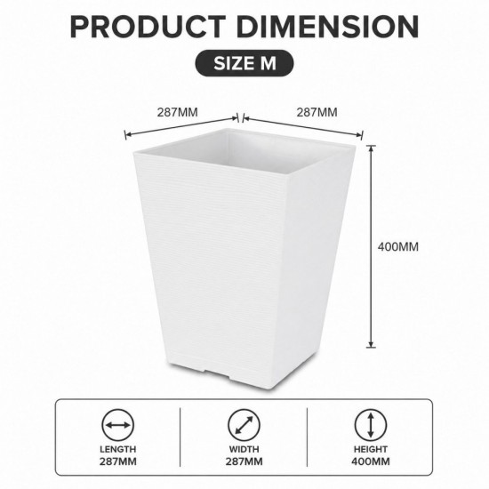 Felton Sylvan Foliage Square Flower Pot Series | Pasu Bunga Felton Sylvan Foliage Square Flower Pot Series | Pasu Bunga