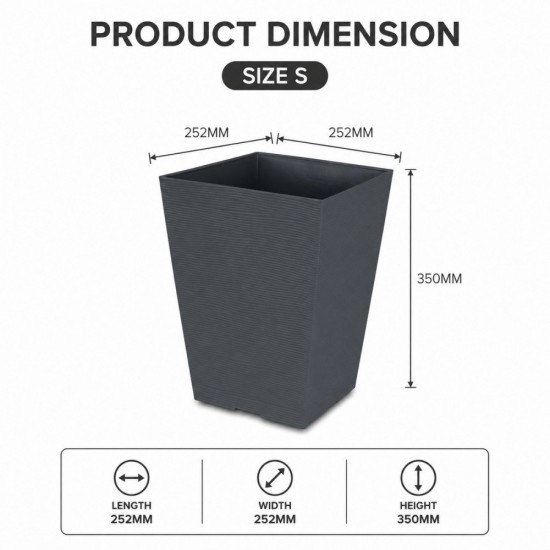 Felton Sylvan Foliage Square Flower Pot Series | Pasu Bunga Felton Sylvan Foliage Square Flower Pot Series | Pasu Bunga
