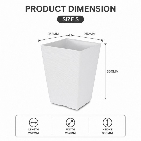 Felton Sylvan Foliage Square Flower Pot Series | Pasu Bunga Felton Sylvan Foliage Square Flower Pot Series | Pasu Bunga