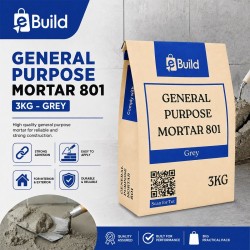 eBuild General Purpose Mortar 801 3KG - Grey
