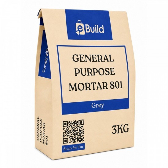 eBuild General Purpose Mortar 801 3KG - Grey eBuild General Purpose Mortar 801 3KG - Grey