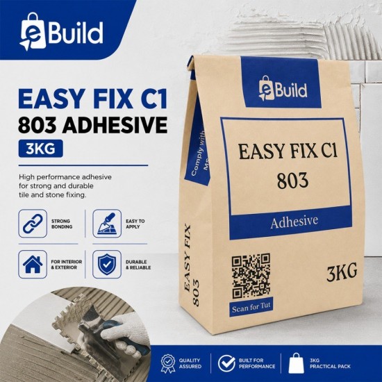 eBuild Easy Fix C1 803 Adhesive 3KG - Grey eBuild Easy Fix C1 803 Adhesive 3KG - Grey