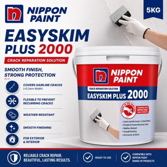 Nippon Paint EasySkim Plus 2000 5KG Nippon Paint EasySkim Plus 2000 5KG