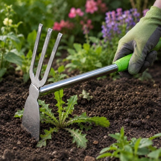 CN 2 in 1 Stainless Steel Garden Hand Hoe & Cultivator 14" (350MM) CN 2 in 1 Stainless Steel Garden Hand Hoe & Cultivator 14" (350MM)