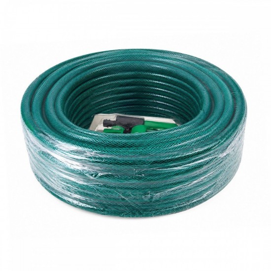 CN Reinforced PVC Hose With Braided Polyester Thread C/W Accessories 1/2" x 15M/30M CN Reinforced PVC Hose With Braided Polyester Thread C/W Accessories 1/2" x 15M/30M