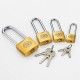 Tri-Circle Long Shackle Brass Padlock C/W 3 Keys - 25MM~50MM Tri-Circle Long Shackle Brass Padlock C/W 3 Keys - 25MM~50MM