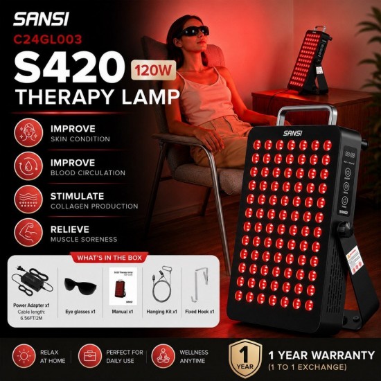 Sansi C24GL003 S420 Therapy & Wellness Lamp 120W Sansi C24GL003 S420 Therapy & Wellness Lamp 120W