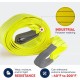 [CLEAR STOCK] Selamat Polyester Flat Webbing Lifting Sling 75MM/100MM (W) x 3TON/4TON x 4M/5M/6M (L) - Yellow/Grey