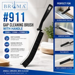 Bruma #911 Gap Cleaning Brush With Handle 20MM x 120MM x 230MM (L)