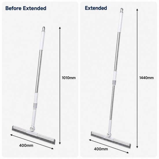 Bruma #701 Floor Squeegee With Foldable & Extended Handle 400MM (W) x 1010MM (FL) x 1440MM (EL) Bruma #701 Floor Squeegee With Foldable & Extended Handle 400MM (W) x 1010MM (FL) x 1440MM (EL)