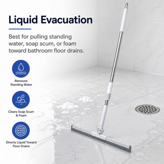 Bruma #701 Floor Squeegee With Foldable & Extended Handle 400MM (W) x 1010MM (FL) x 1440MM (EL) Bruma #701 Floor Squeegee With Foldable & Extended Handle 400MM (W) x 1010MM (FL) x 1440MM (EL)