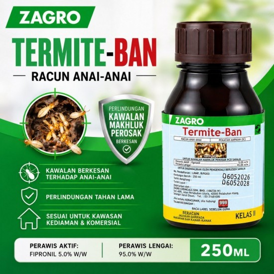250ML Termite-Ban Racun Anai-Anai (Kelas II) 250ML Termite-Ban Racun Anai-Anai (Kelas II)