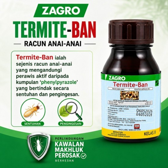 250ML Termite-Ban Racun Anai-Anai (Kelas II) 250ML Termite-Ban Racun Anai-Anai (Kelas II)