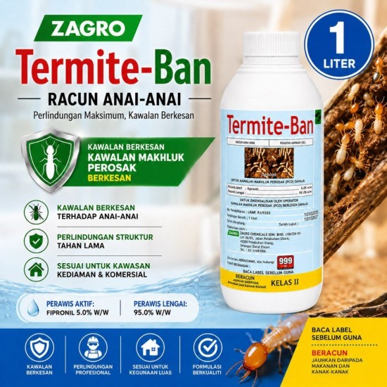 1L Termite-Ban Racun Anai-Anai (Kelas II) 1L Termite-Ban Racun Anai-Anai (Kelas II)