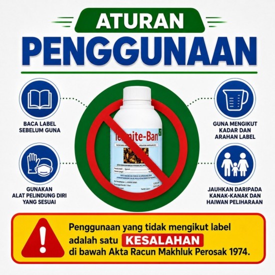 1L Termite-Ban Racun Anai-Anai (Kelas II) 1L Termite-Ban Racun Anai-Anai (Kelas II)