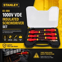 Stanley 65-980 1000V VDE Insulated Screwdriver Set