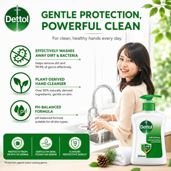 Dettol Original Antibacterial Hand Wash 250G